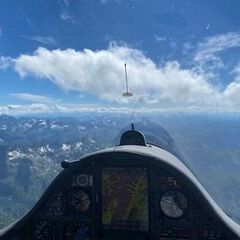 Flugwegposition um 13:41:17: Aufgenommen in der Nähe von Gössenberg, Österreich in 2949 Meter